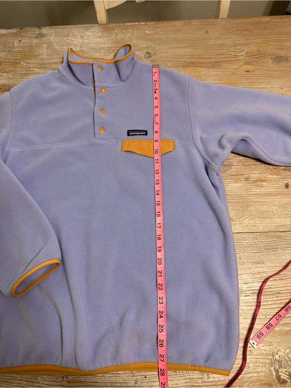 Patagonia Lightweight Synchilla Snap-T Fleece Pullover Periwinkle Blue Sz XL - Picture 7 of 8